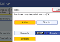 Figura relativa alla schermata del pannello operativo