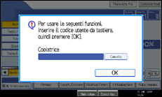 Illustrazione schermata pannello operativo