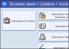 Illustrazione schermata pannello operativo