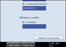 Illustrazione schermata pannello operativo