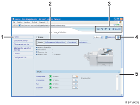 illustrazione di Web monitor 