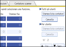 Illustrazione schermata pannello di controllo