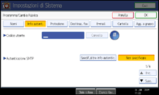 Illustrazione schermata pannello di controllo