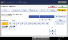 Illustrazione schermata pannello di controllo