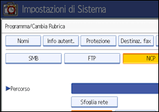 Illustrazione schermata pannello di controllo