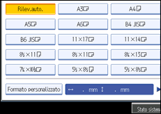 Illustrazione schermata pannello di controllo