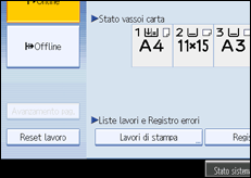 Illustrazione schermata pannello di controllo