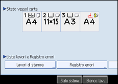 Illustrazione schermata pannello di controllo
