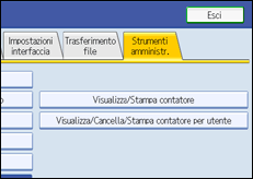 Illustrazione pannello operativo