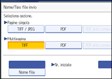 Illustrazione pannello operativo