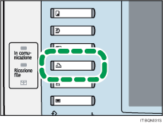 Illustrazione del tasto stampante
