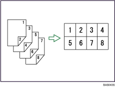 Voorbeeld van 1-zijdig combineren