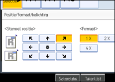 Schermafbeelding bedieningspaneel