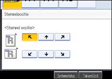Schermafbeelding bedieningspaneel