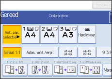 Schermafbeelding bedieningspaneel