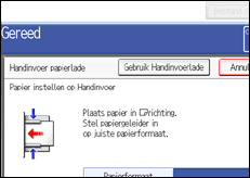 Schermafbeelding bedieningspaneel
