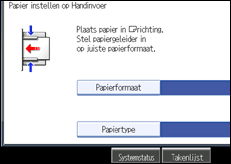 Schermafbeelding bedieningspaneel