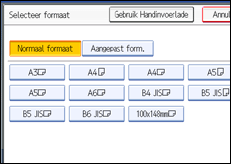 Schermafbeelding bedieningspaneel