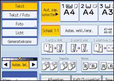 Schermafbeelding bedieningspaneel