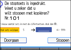 Schermafbeelding bedieningspaneel