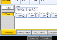 Schermafbeelding bedieningspaneel