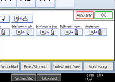 Schermafbeelding bedieningspaneel
