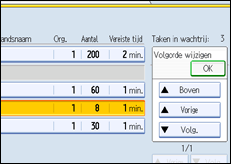 Schermafbeelding bedieningspaneel