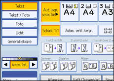 Schermafbeelding bedieningspaneel