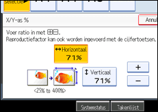 Schermafbeelding bedieningspaneel