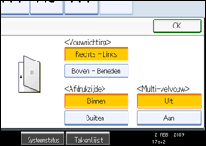 Schermafbeelding bedieningspaneel