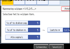 Schermafbeelding bedieningspaneel