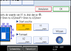 Schermafbeelding bedieningspaneel