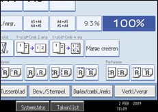 Schermafbeelding bedieningspaneel