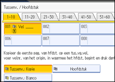 Schermafbeelding bedieningspaneel