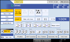 Schermafbeelding bedieningspaneel