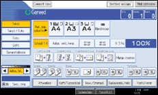 Schermafbeelding bedieningspaneel