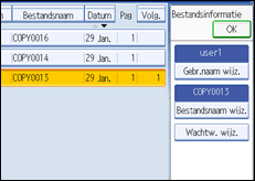 Schermafbeelding bedieningspaneel