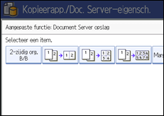 Schermafbeelding bedieningspaneel