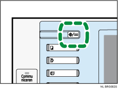 Illustratie van toets Gebruikersinstellingen/Teller