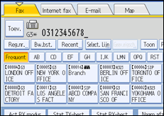 Schermafbeelding Bedieningspaneel