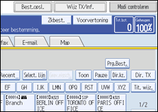 Schermafbeelding Bedieningspaneel