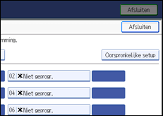 Schermafbeelding Bedieningspaneel
