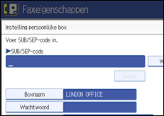 Schermafbeelding Bedieningspaneel