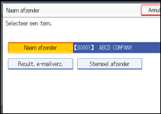 Schermafbeelding Bedieningspaneel