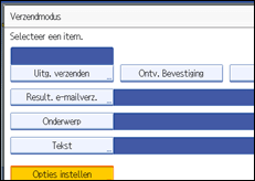 Schermafbeelding Bedieningspaneel