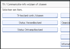 Schermafbeelding Bedieningspaneel