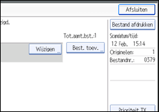 Schermafbeelding Bedieningspaneel