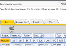 Schermafbeelding Bedieningspaneel