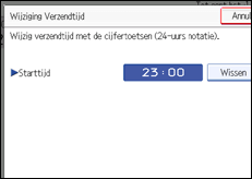 Schermafbeelding Bedieningspaneel