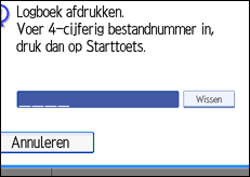 Schermafbeelding Bedieningspaneel